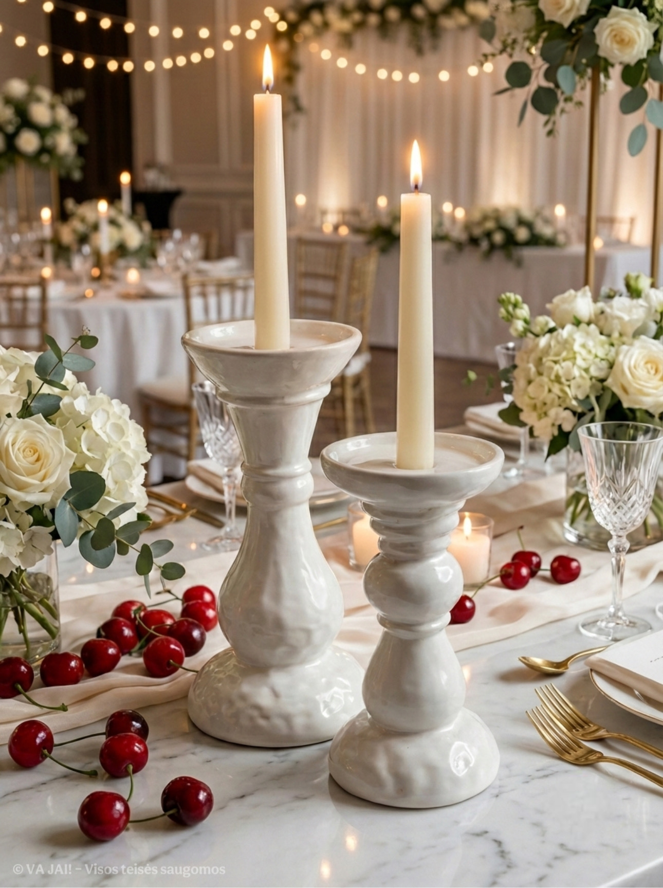 Akmens masės žvakidžių komplektas "Lumos" - Image 3