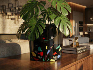 Porcelianinis vazonas "Hidden Capsule"