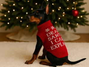 Megztinis „Dear Santa I Can Explain“