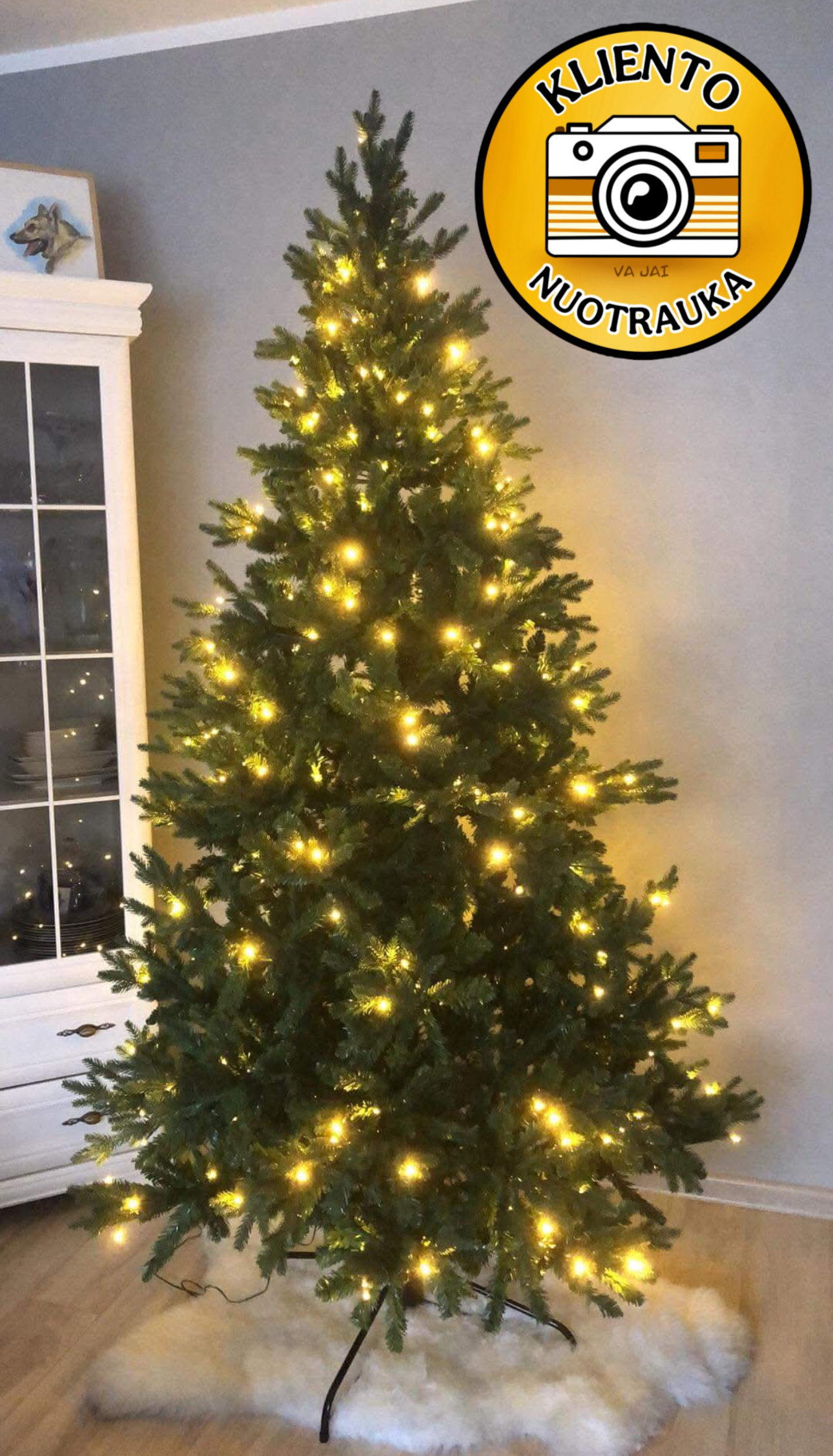 Dirbtinė eglutė su LED apšvietimu „Chamonix“ 250cm - Image 19