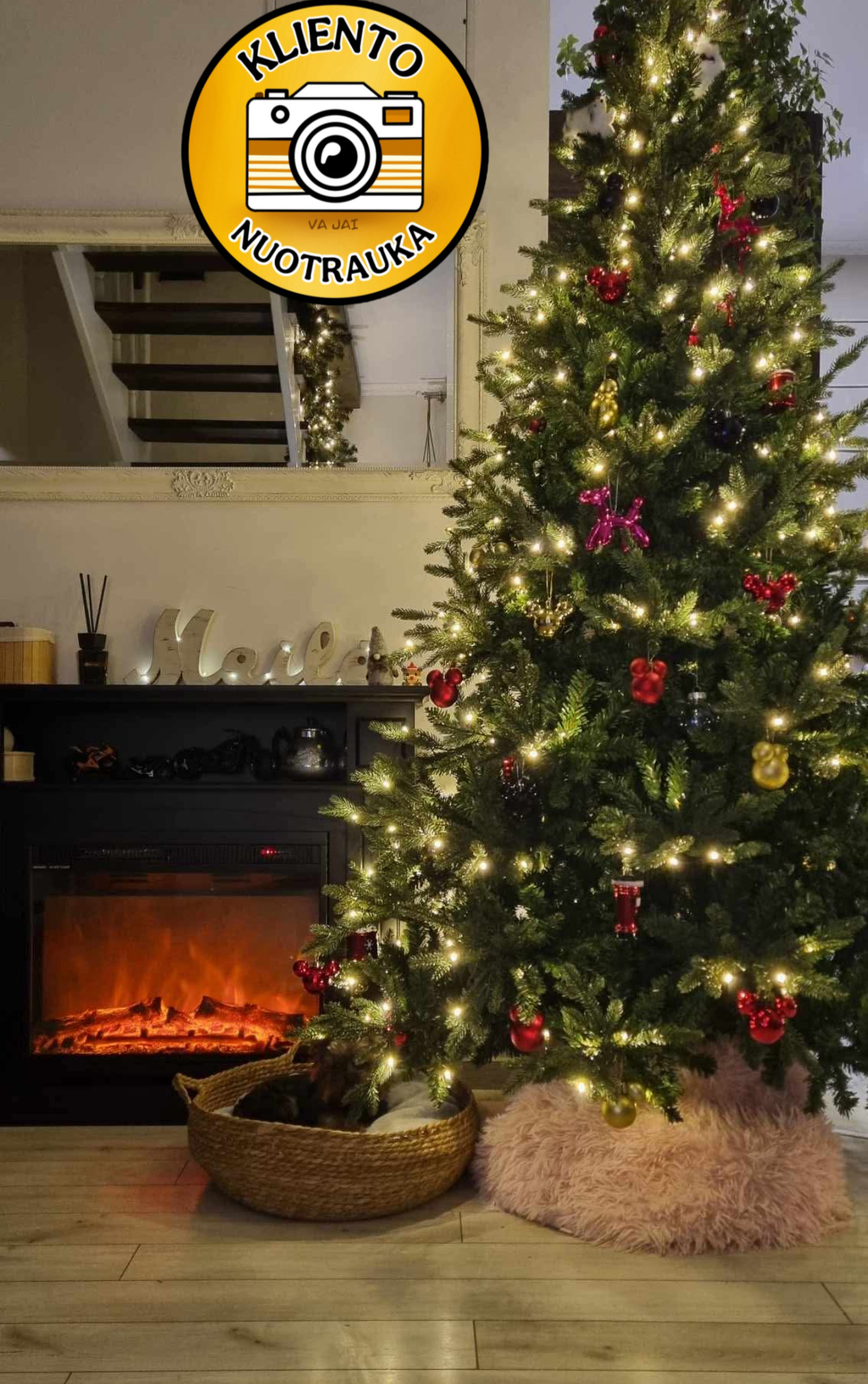 Dirbtinė eglutė su LED apšvietimu „Chamonix“ 250cm - Image 33