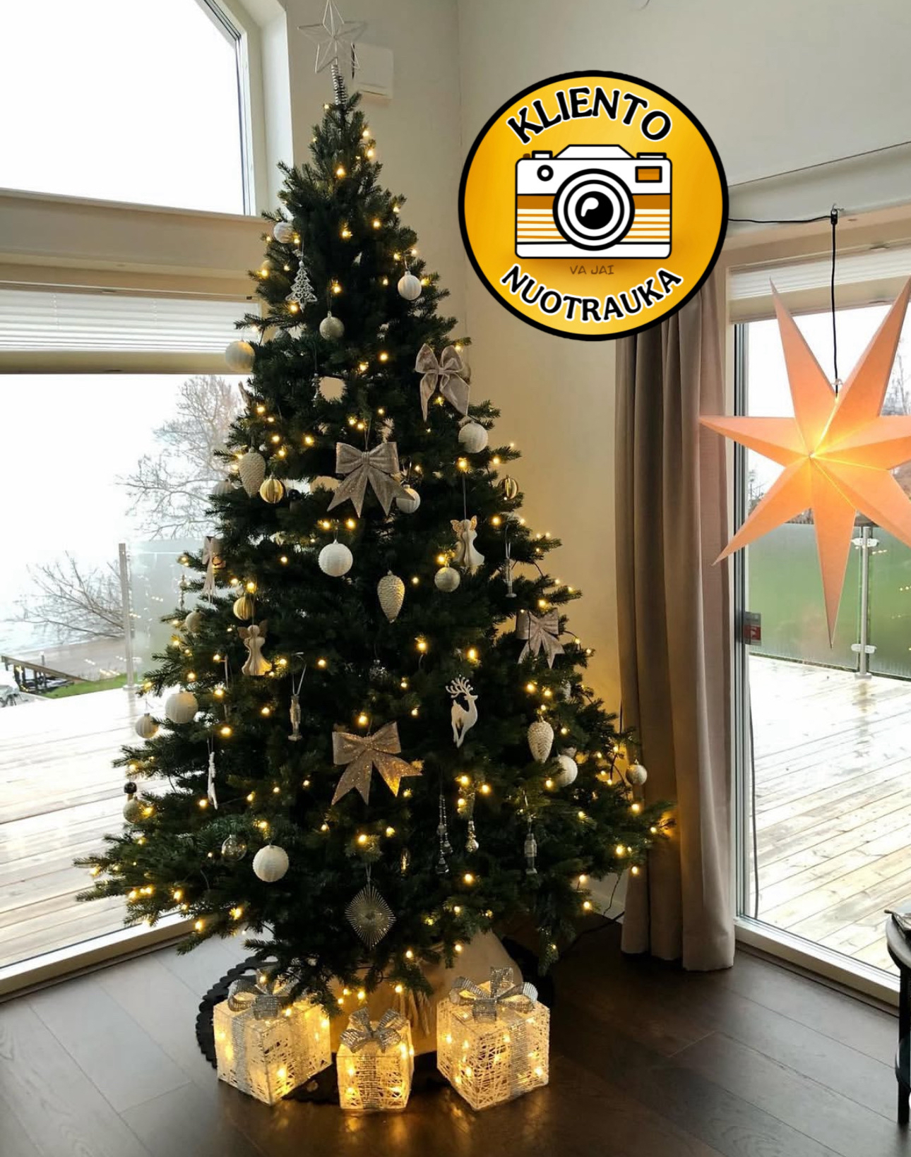 Dirbtinė eglutė su LED apšvietimu „Chamonix“ 250cm - Image 30