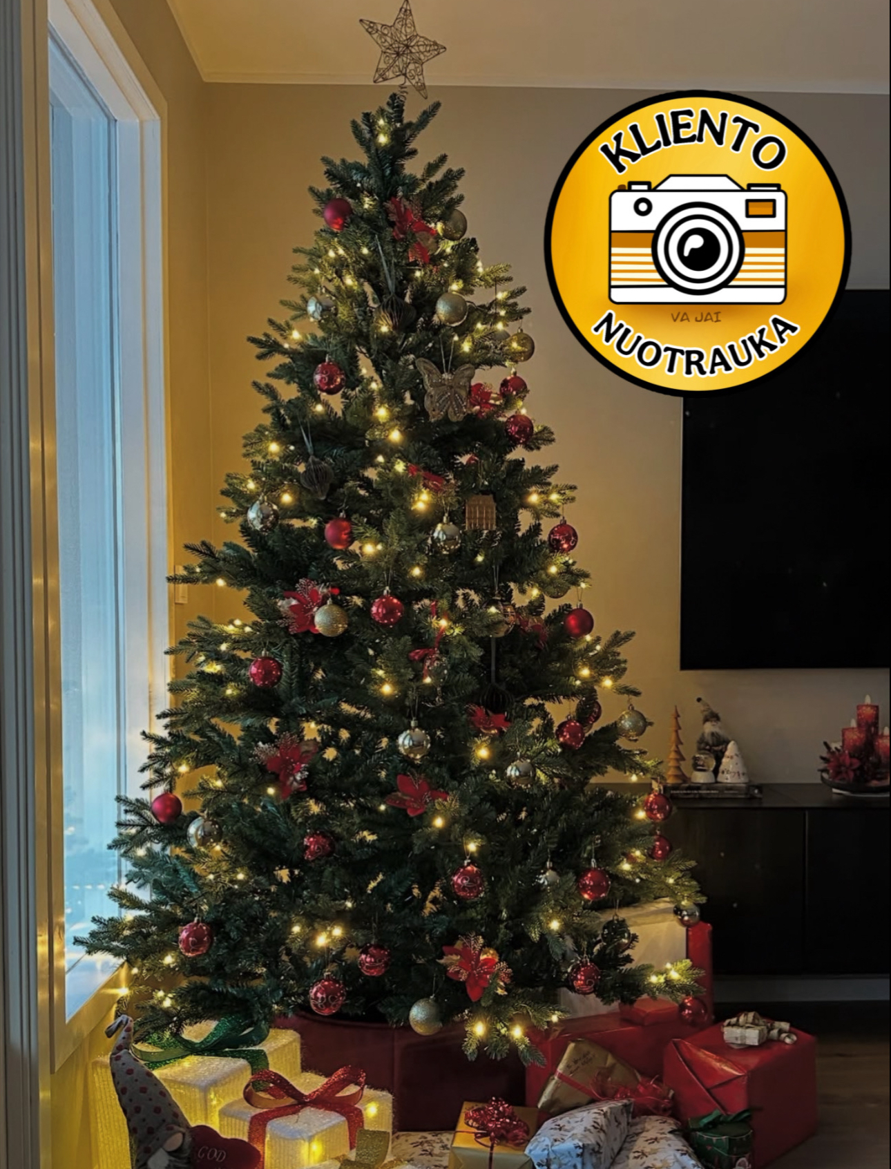 Dirbtinė eglutė su LED apšvietimu „Chamonix“ 250cm - Image 32