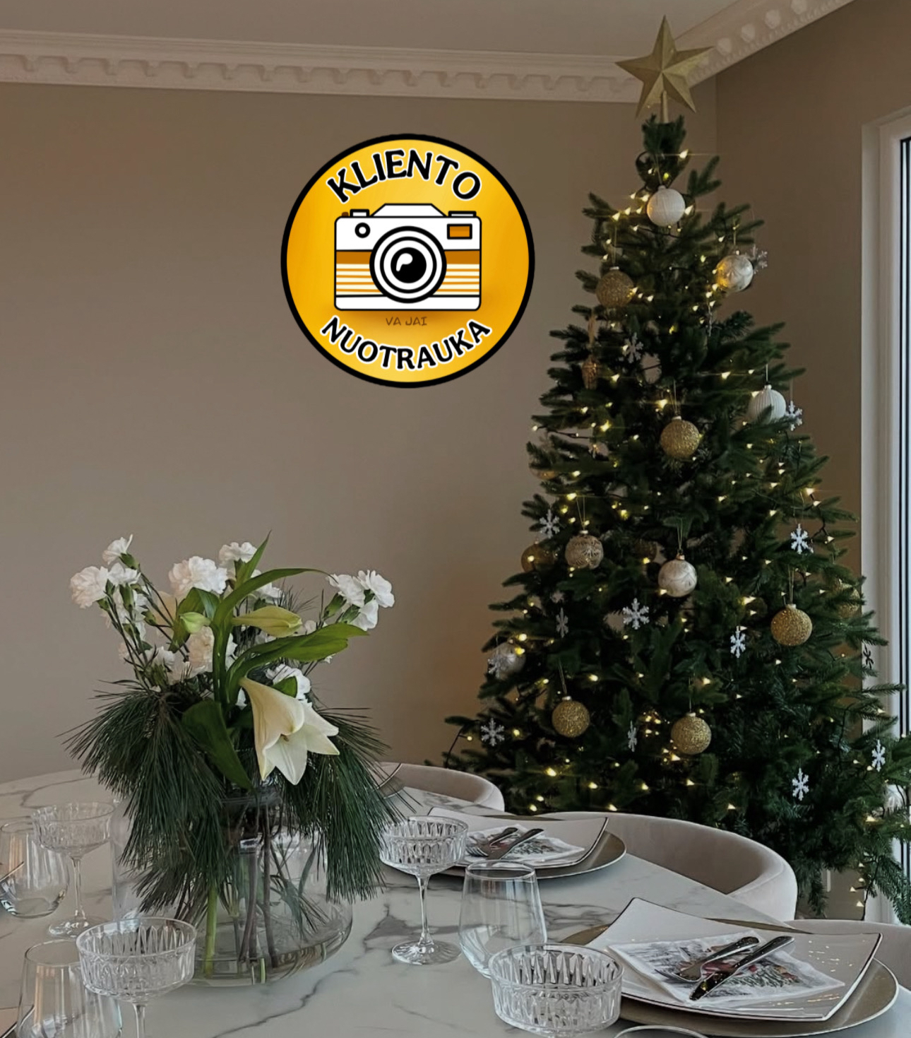 Dirbtinė eglutė su LED apšvietimu „Chamonix“ 150cm - Image 16