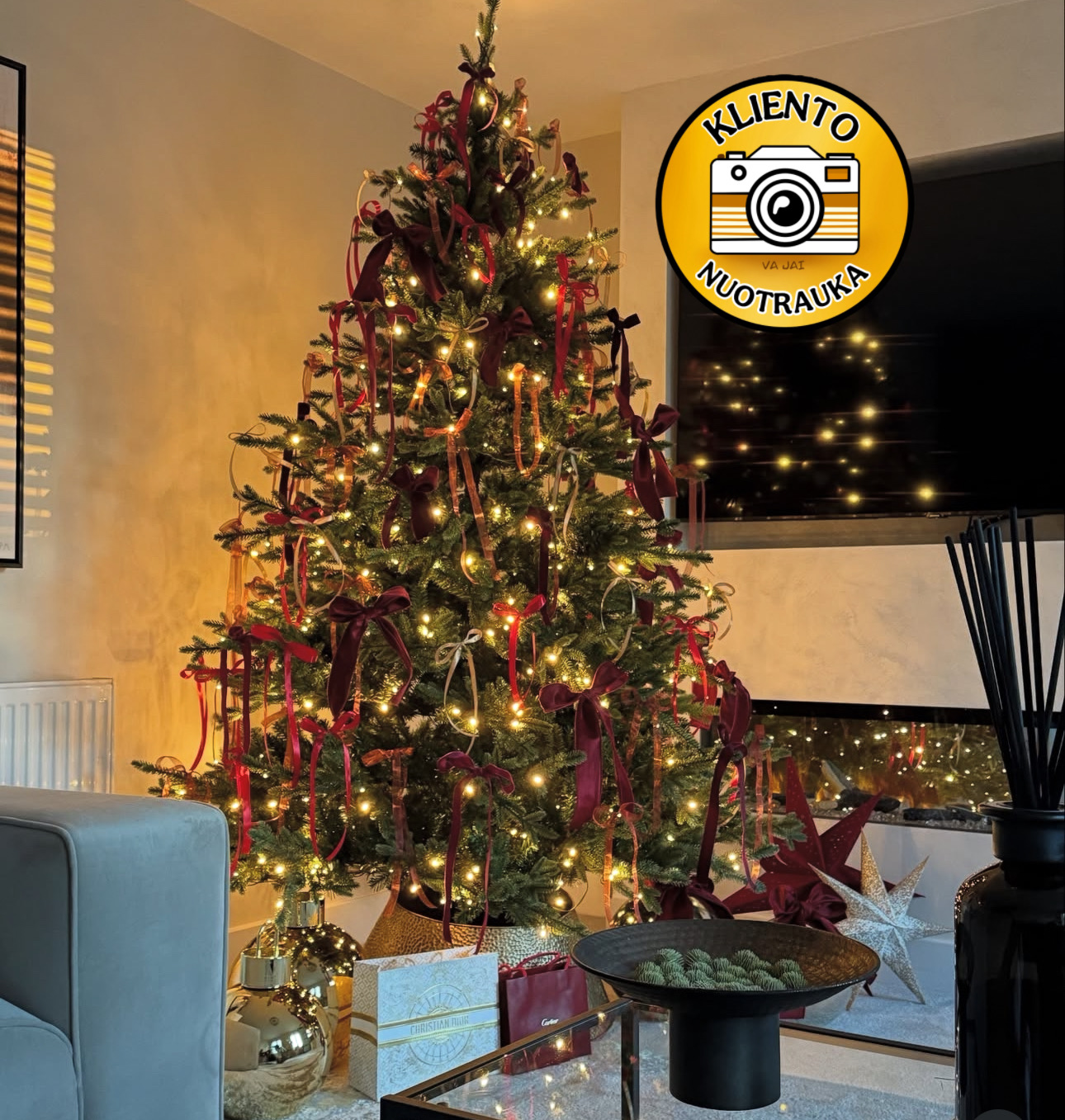 Dirbtinė eglutė su LED apšvietimu „Brekstad“ 210cm. - Image 13