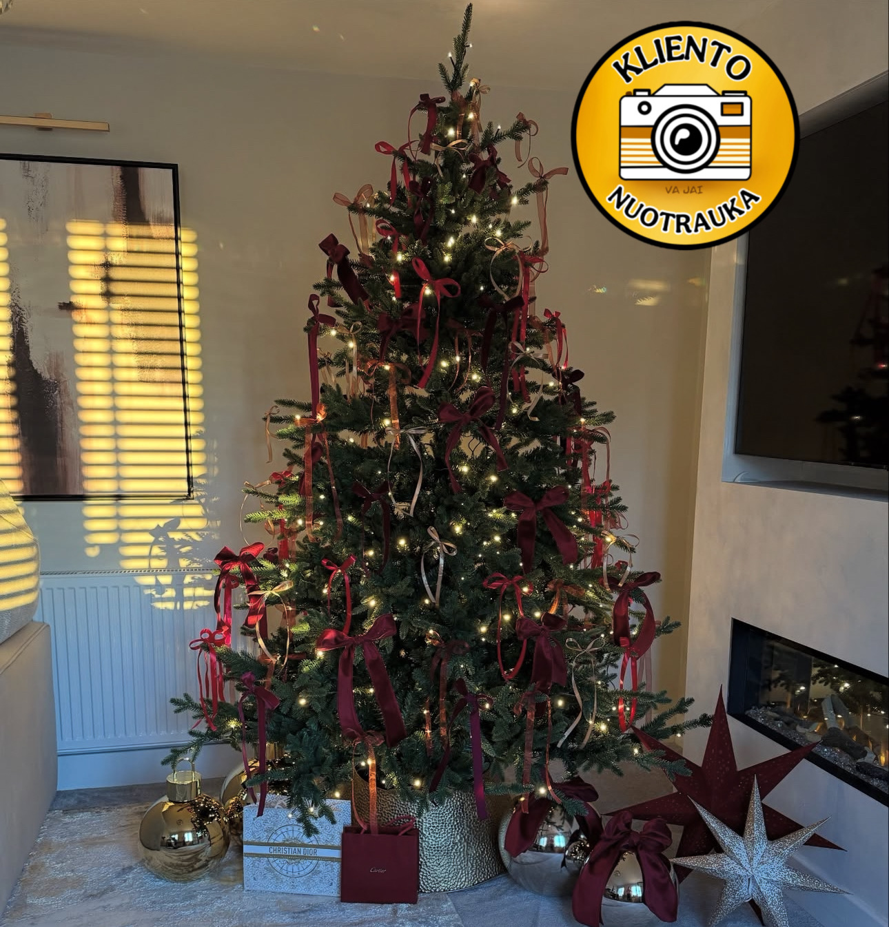 Dirbtinė eglutė su LED apšvietimu „Brekstad“ 210cm. - Image 12