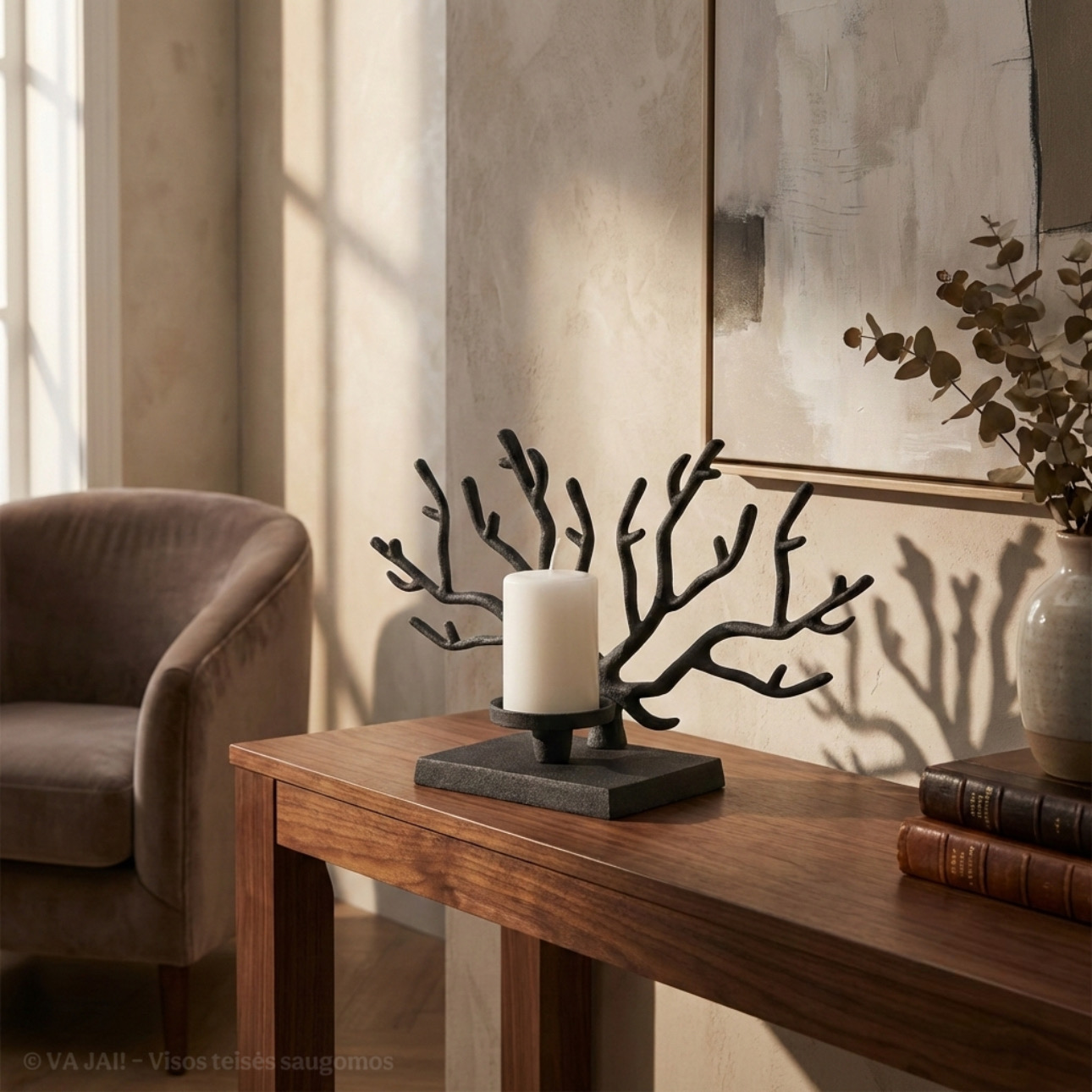 Aliuminė tekstūruota žvakidė „Vilties Medis“