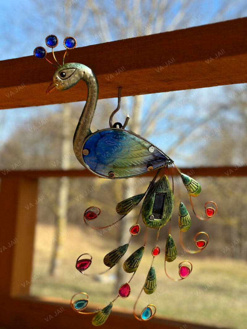 Pakabinama dekoratyvinė saulės lempa "Peacock" - Image 7