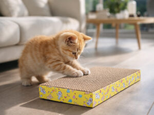 Dvipusė kartoninė draskyklė katėms 