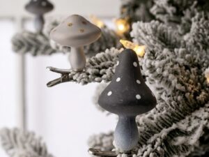 Įsegama eglutės dekoracija "Snowpins"