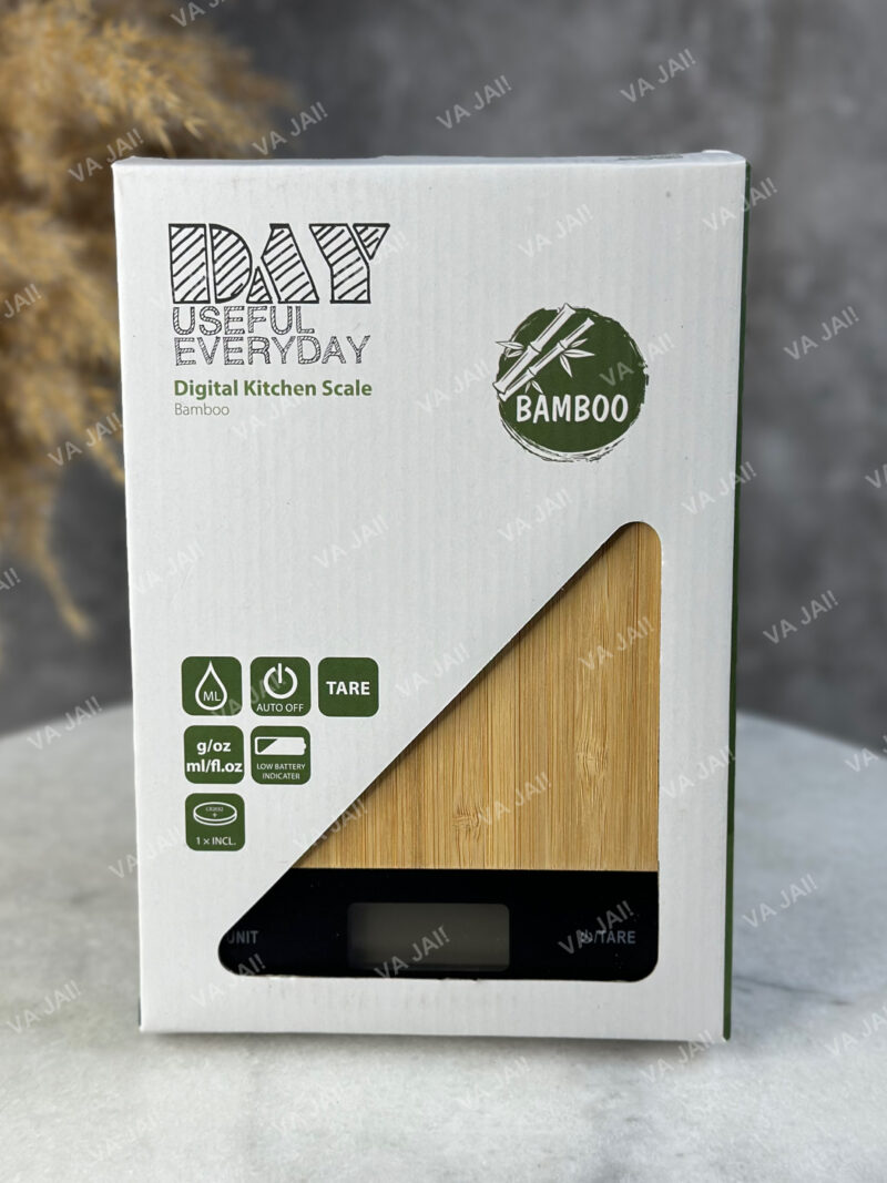 Elektroninės virtuvinės svarstyklės "Bamboo" - Image 5