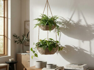 Pakabinamas dviejų lygių krepšelis