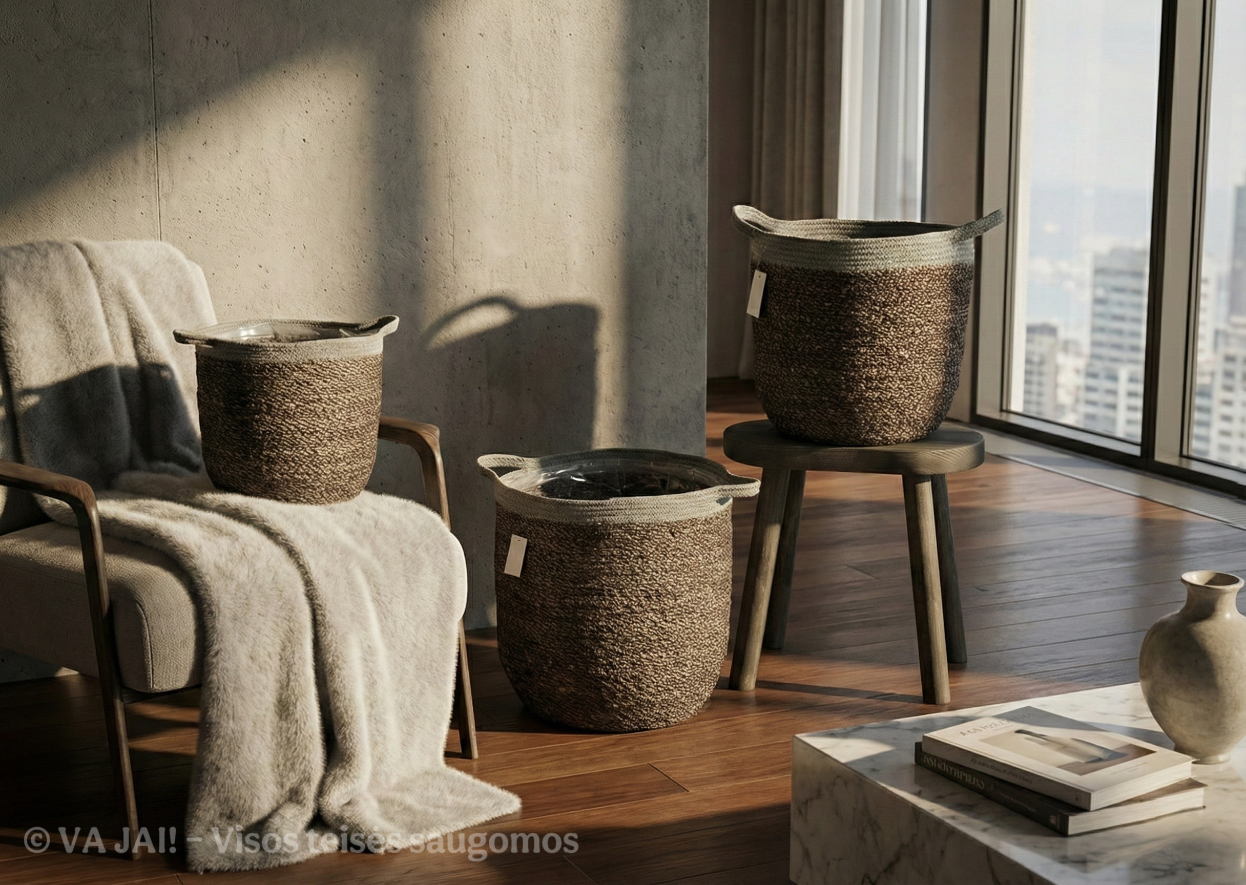 Vazonų - Krepšelių komplektas „Earthly“ - Image 4