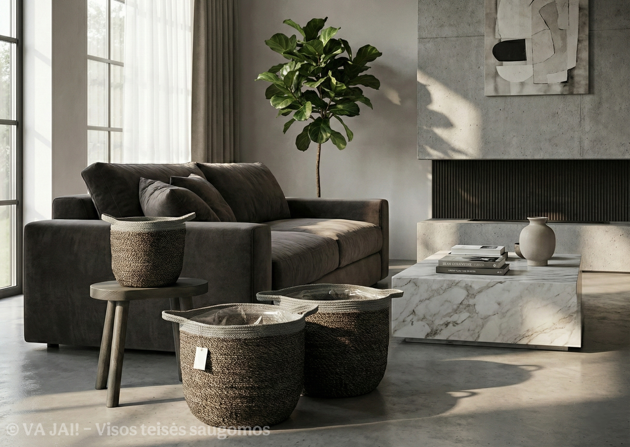 Vazonų - Krepšelių komplektas „Earthly“ - Image 2