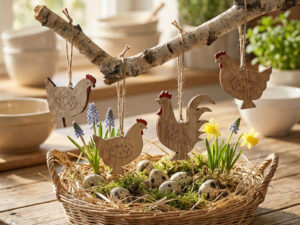 Vėlykinių dekoracijų komplektas "Ornato"