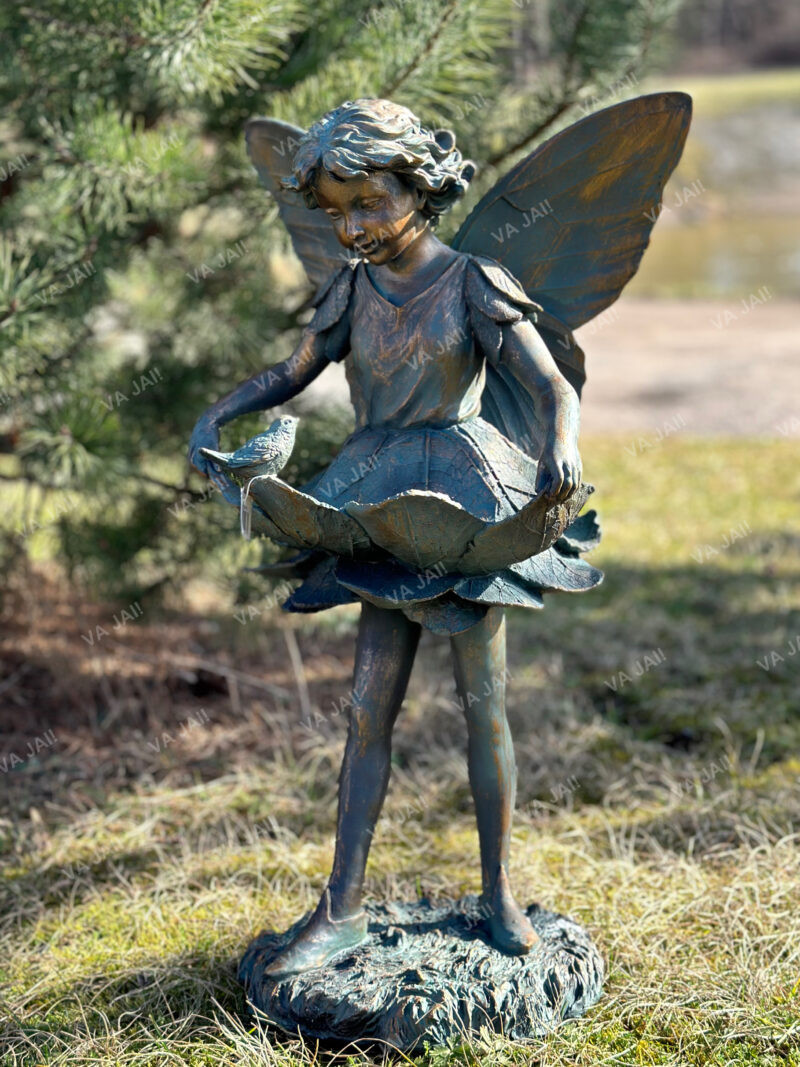 Sodo skulptūra – paukščių vonelė "Fairy" - Image 6