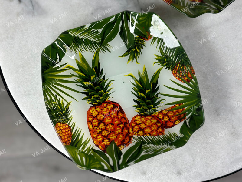Stiklinių lėkščių komplektas "Tropicana" (4 asmenų) - Image 4