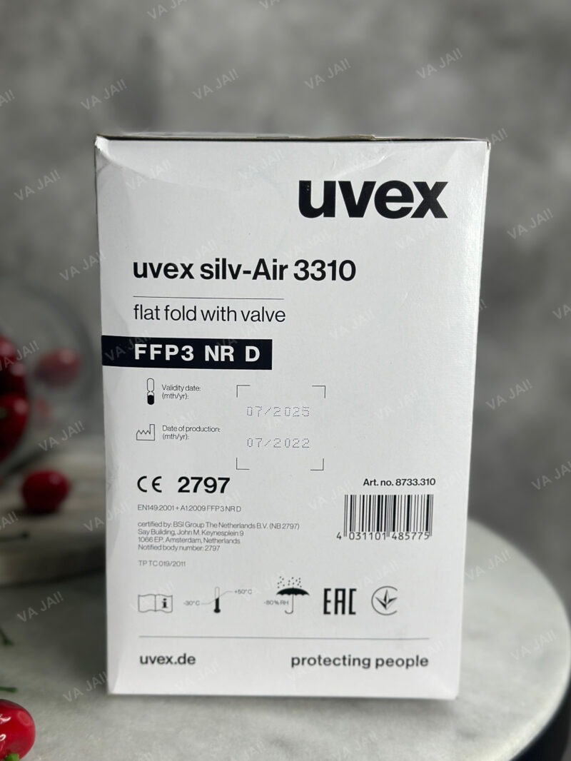 UVEX kaukės - respiratoriai su vožtuvu - Image 4