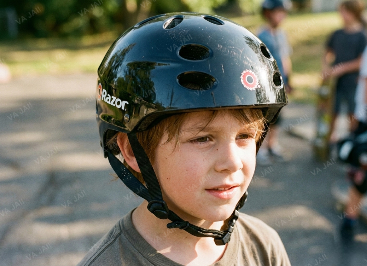 Vaikiškas apsauginis šalmas „Razor - Black“ 5-9 metai