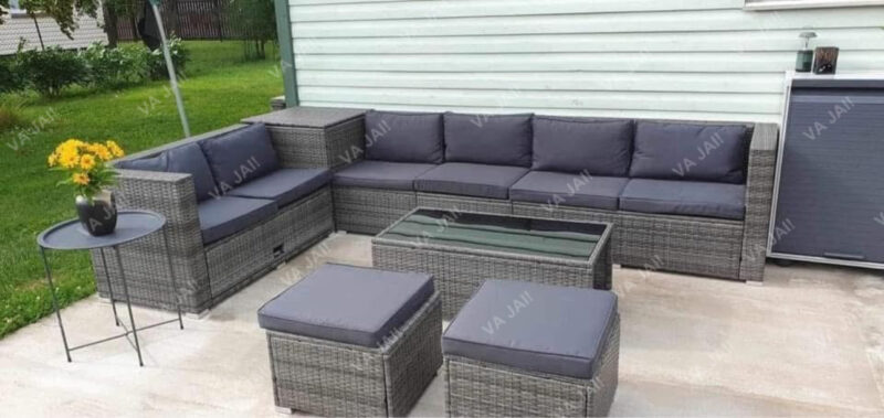 Terasinis baldų modulinis kamplektas "Djursvik Grey" - Image 10