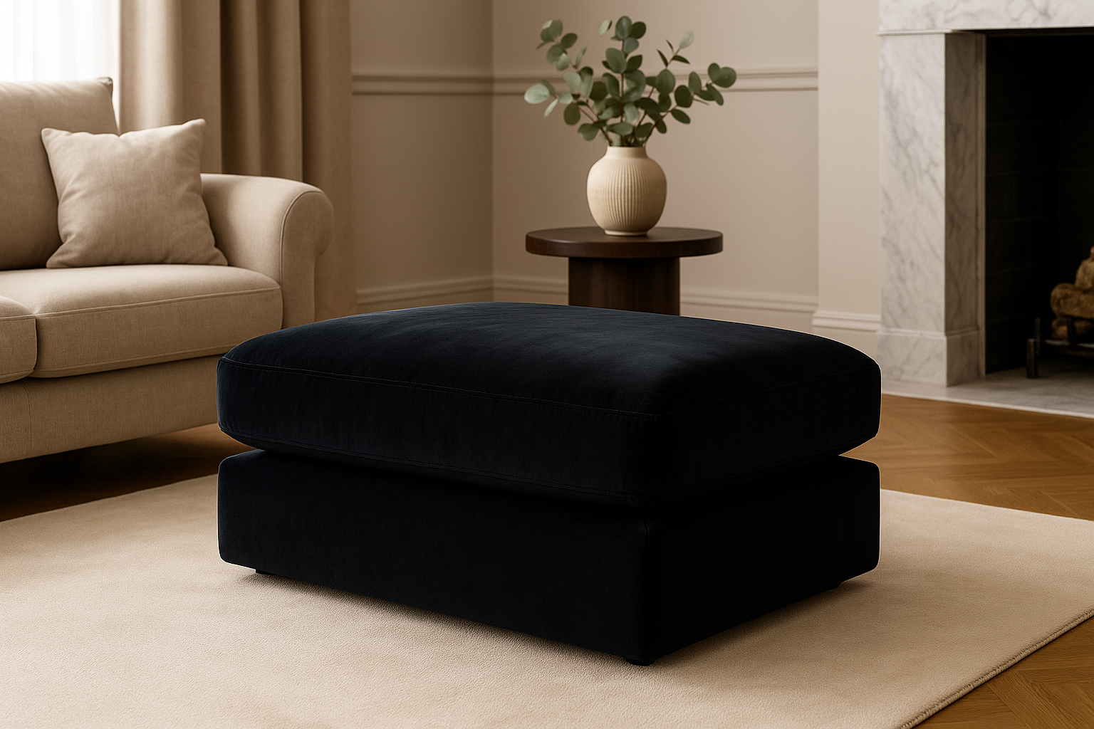 Pufas „Papillon Svart“