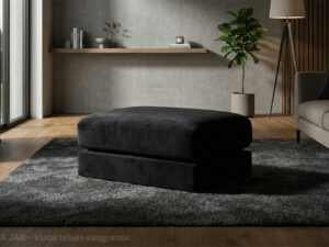 Pufas „Papillon Svart“