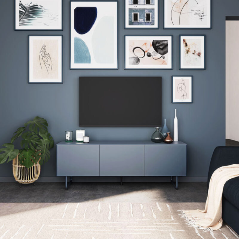 TENZO TV spintelė „Parma Lake Blue“ - Image 8