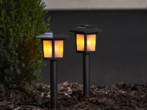 Dekoratyvinių saulės lempų komplektas „Flame Mini“