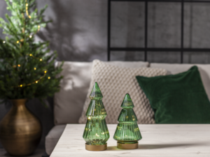 Kalėdinė stiklinė LED dekoracija „Verde“