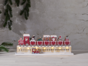 Medinis LED advento kalendorius „Jolly“