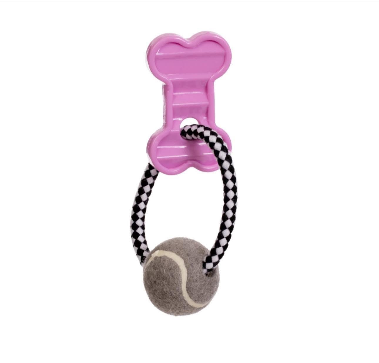 Žaislas šunims „Höppy Pink Bone“ - Image 2