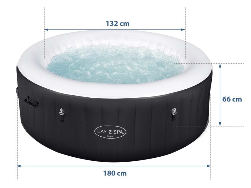 Bestway Lay-Z-Spa sūkurinis baseinas MIAMI 60001 - Image 5