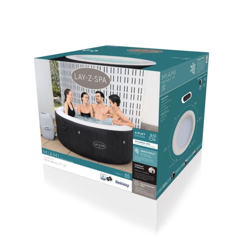Bestway Lay-Z-Spa sūkurinis baseinas MIAMI 60001 - Image 12