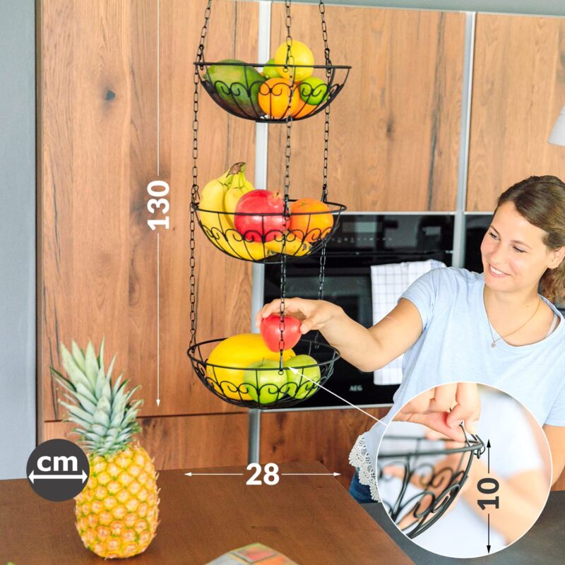 Pakabinamų krepšelių komplektas „Chefarone“ - Image 4