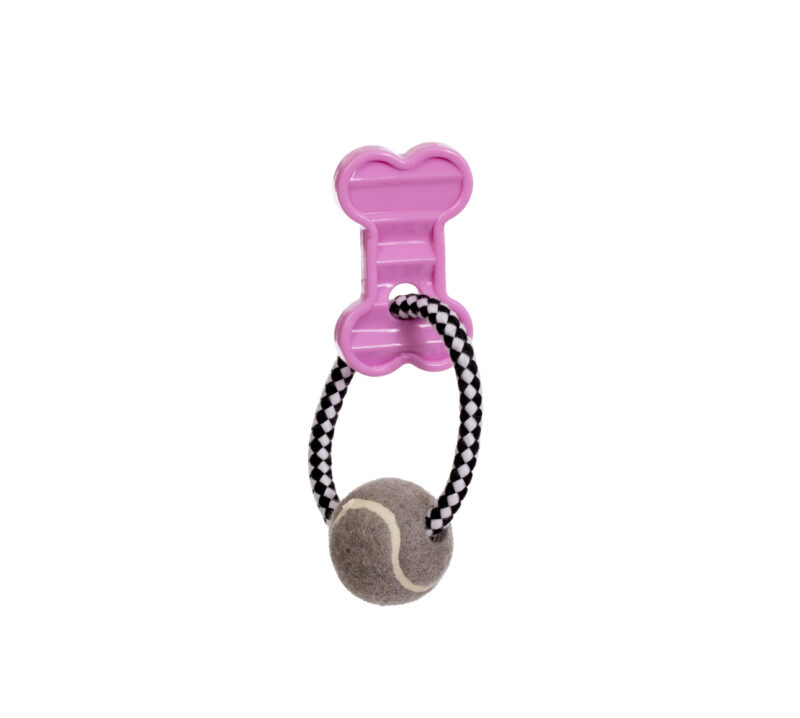 Žaislas šunims „Höppy Pink Bone“