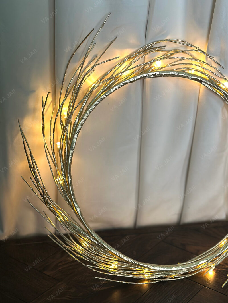 LED vainikas „Golden flake“ - Image 2