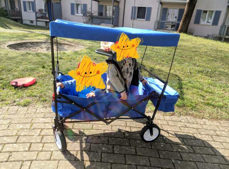 Sulankstomas universalus vežimėlis su stogeliu - Image 5