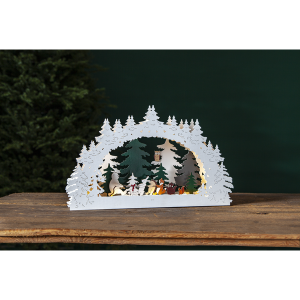 Medinė LED dekoracija „Forest Friends“ - Image 3