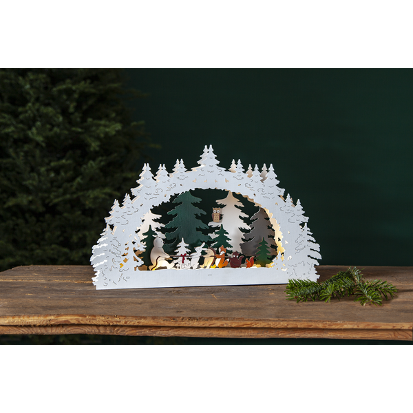 Medinė LED dekoracija „Forest Friends“ - Image 2