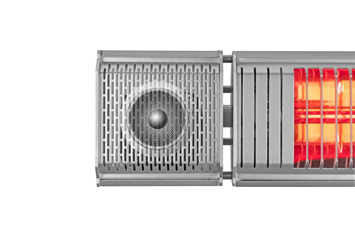 EUROM Heat and Beat infraraudonųjų spindulių terasos šildytuvas - Image 9