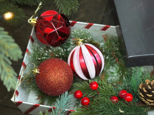 Eglutės žaisliukų komplektas „Candy Swirl“