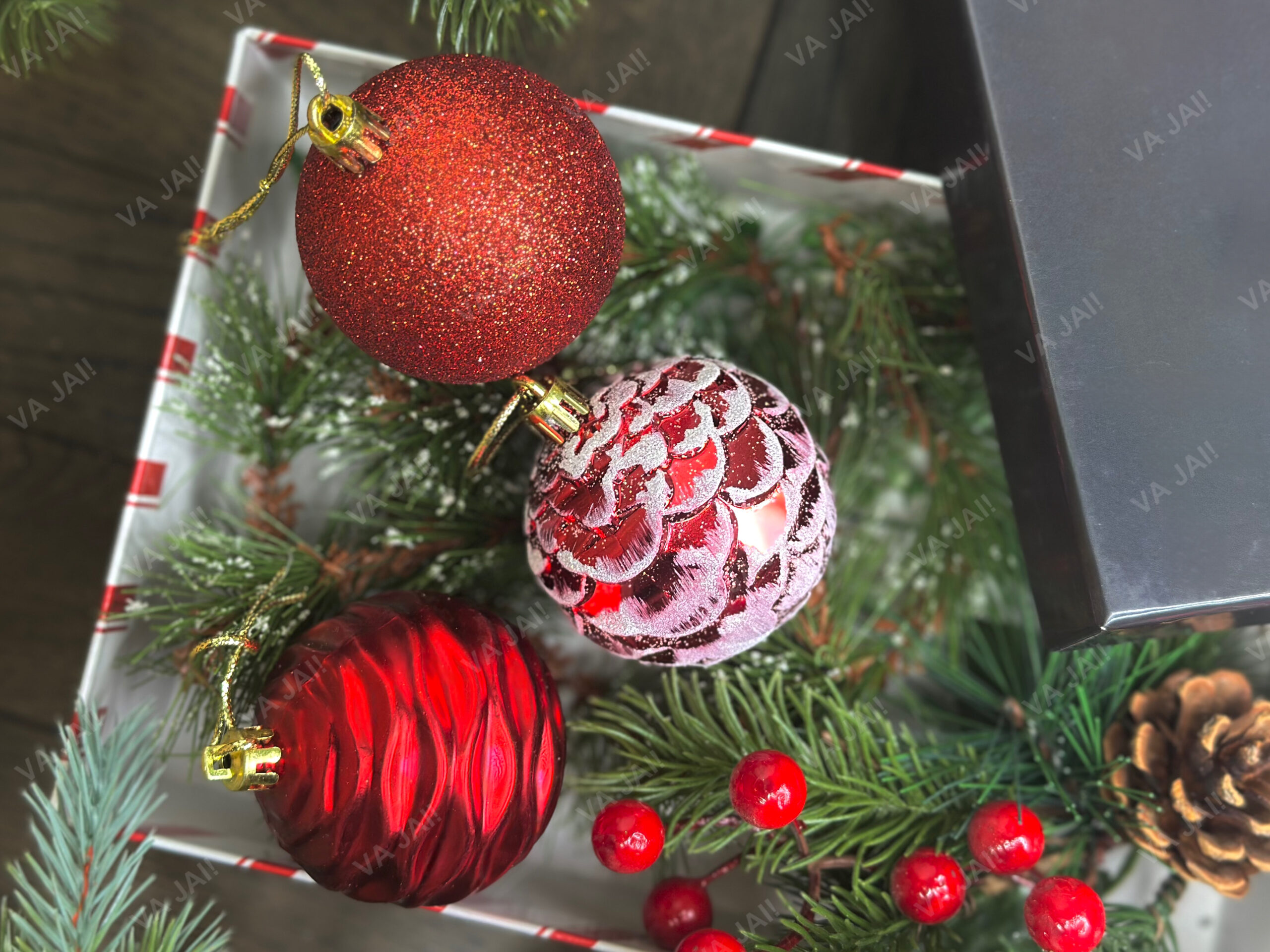 Eglutės žaisliukų komplektas „Frost“ - Image 3