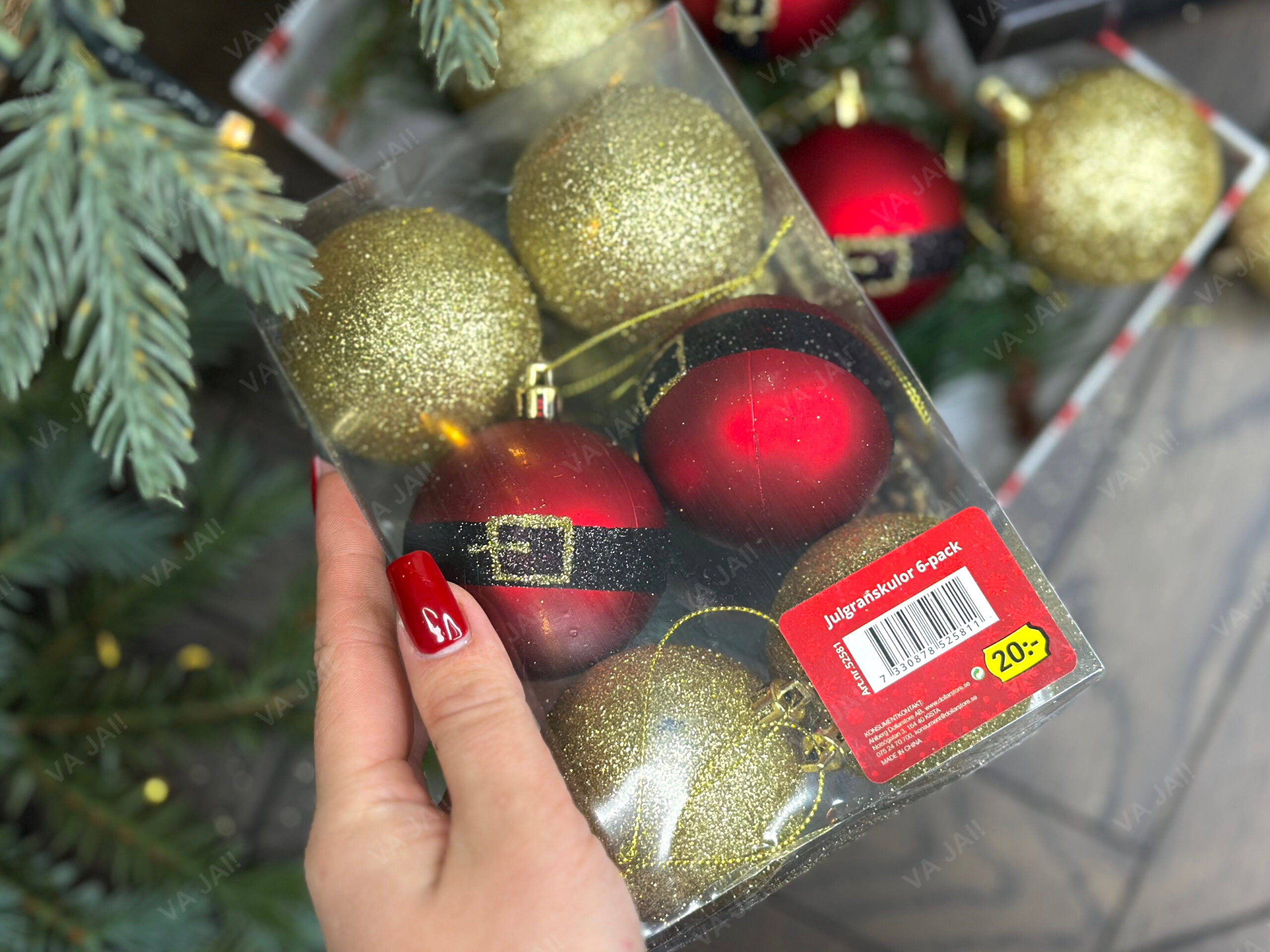 Eglutės žaisliukų komplektas „Santa's Belt“ - Image 4