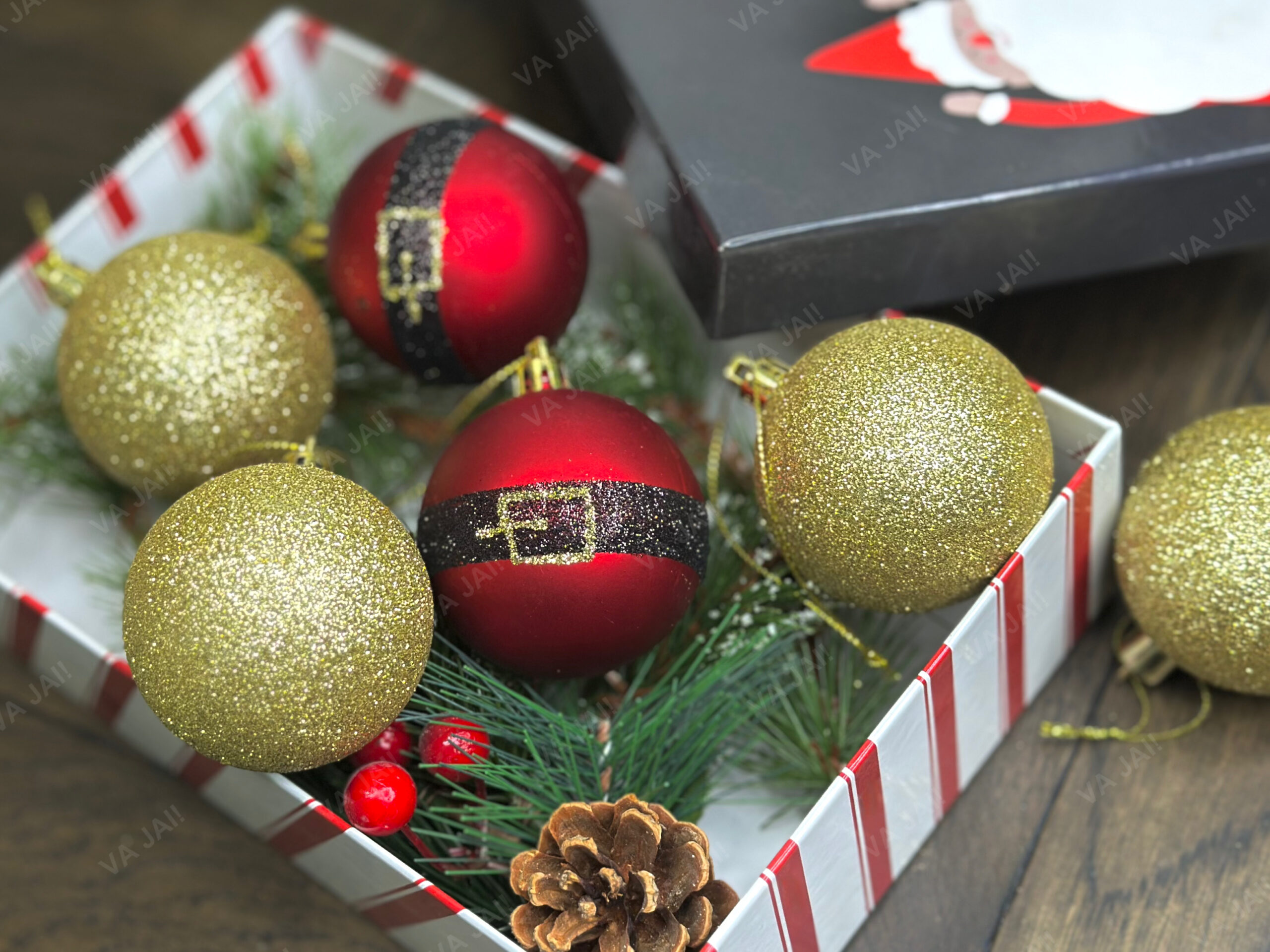 Eglutės žaisliukų komplektas „Santa's Belt“