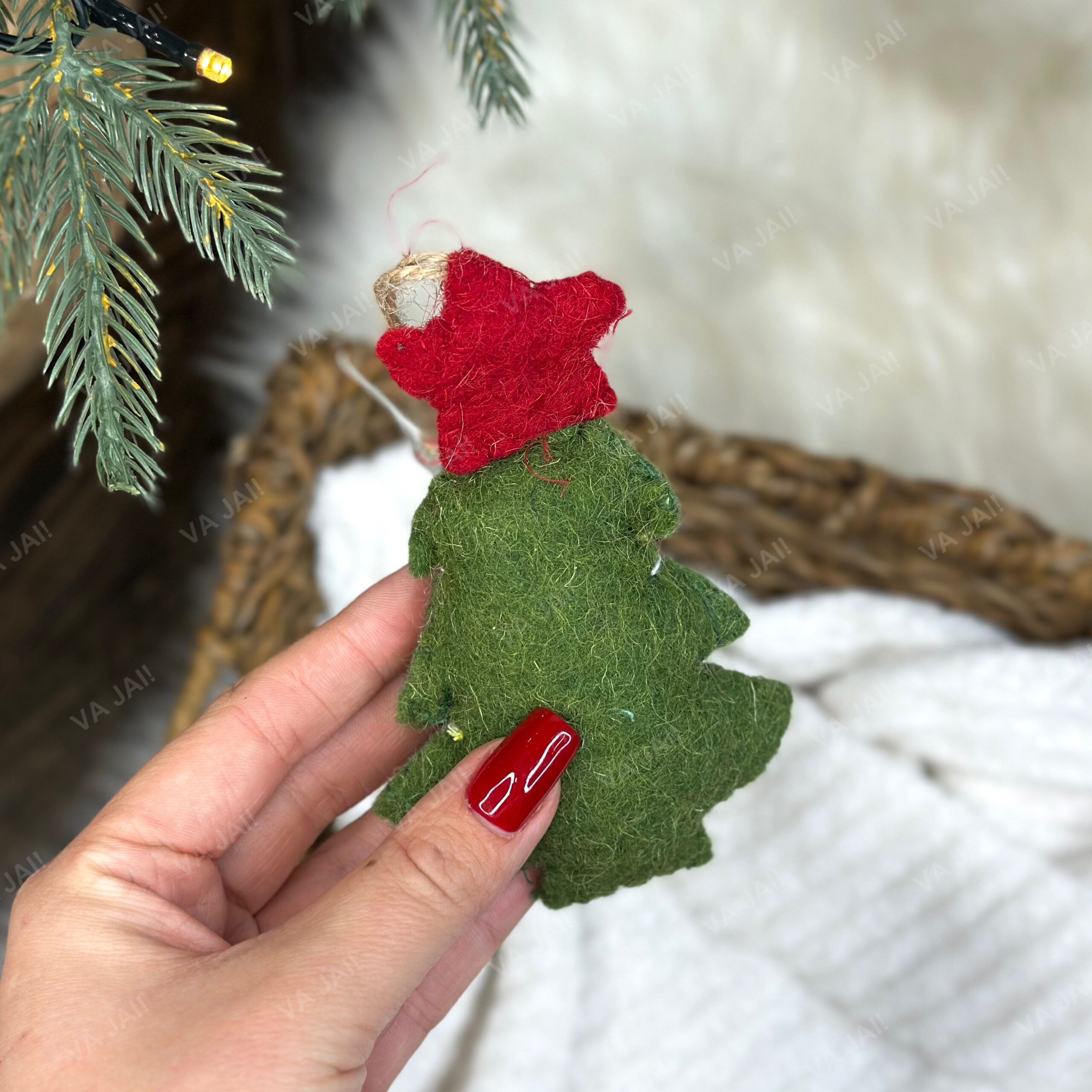 Veltinis eglutės žaisliukas „Eglutė“ - Image 4