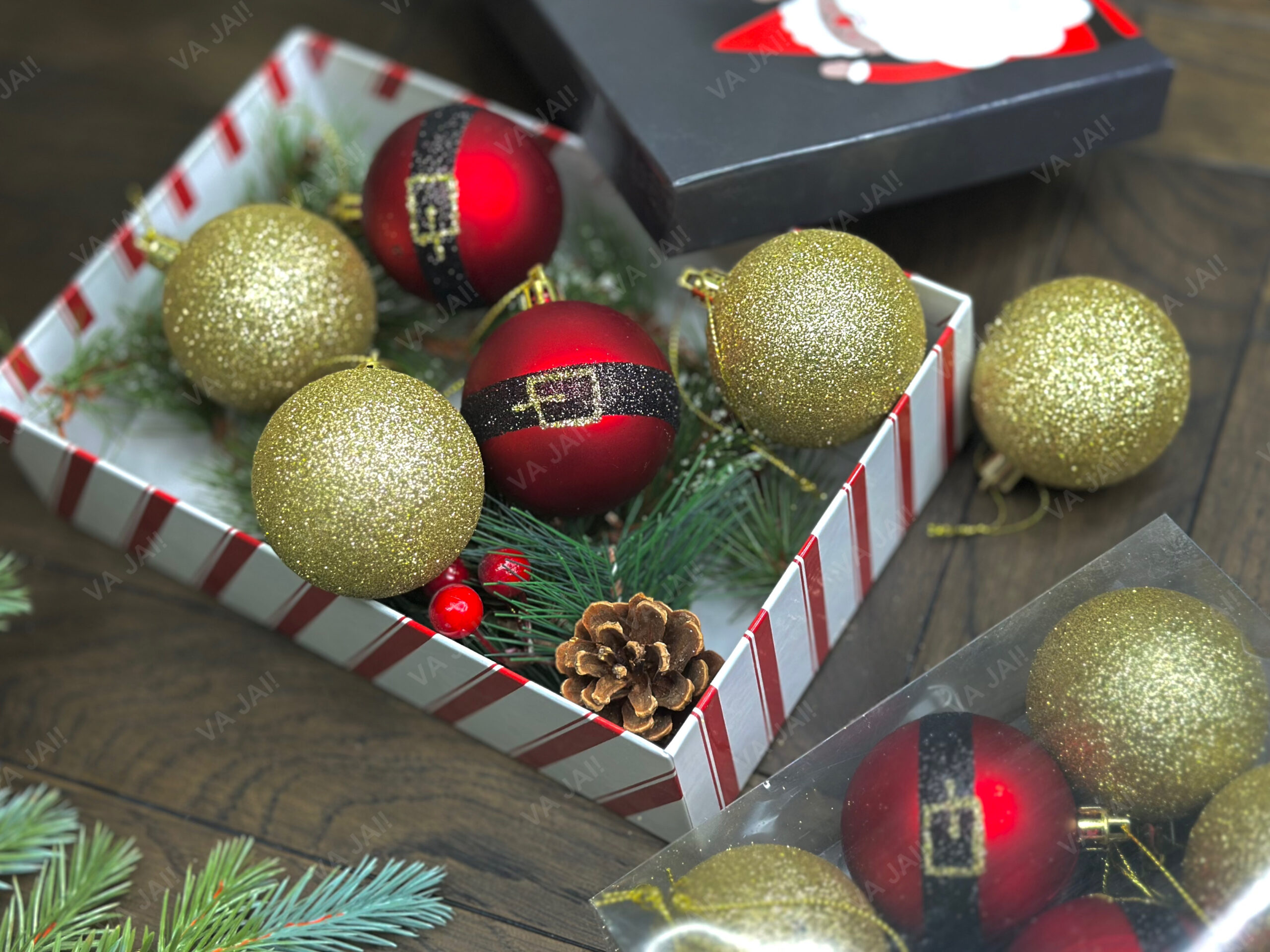 Eglutės žaisliukų komplektas „Santa's Belt“ - Image 2