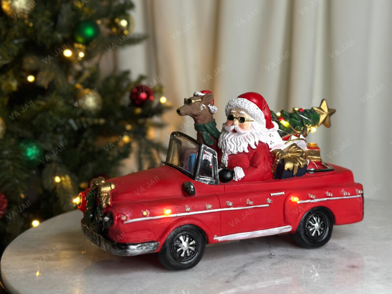Kalėdinė LED dekoracija „Santa's Car“ - Image 4