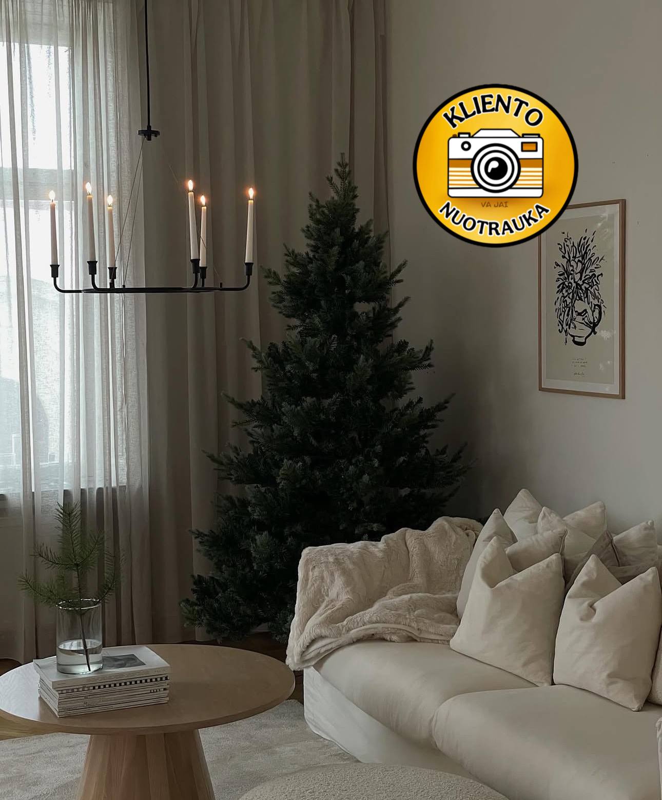 Dirbtinė eglutė "Greyland" 210cm - Image 4