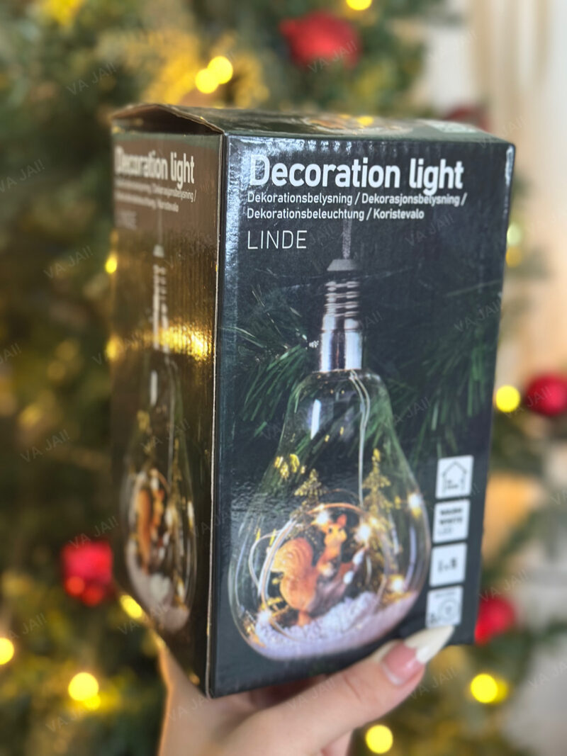 Kalėdinė stiklinė LED dekoracija „Linde“ - Image 5