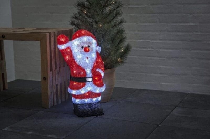 Akrilinė LED dekoracija „Tomte“